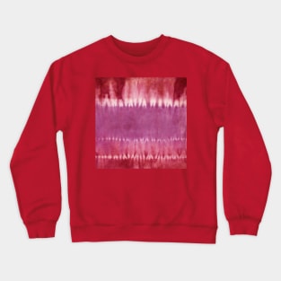 Red Bold Tie-Dye Stripes Crewneck Sweatshirt